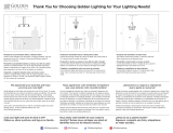 Golden Lighting 3160-SF NB-HWG Guide d'installation