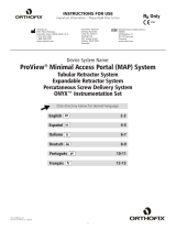 Orthofix AW-70-9906 ProView Minimal Access Portal System Manuel utilisateur