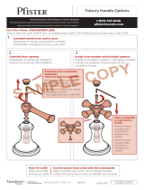 Pfister Tisbury HHL-049TBD Specification and Owner Manual