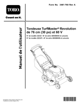 Toro 30in TurfMaster Revolution 60V Lawn Mower Manuel utilisateur