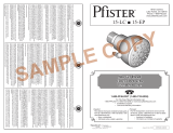 Pfister 015-EP1C Specification and Owner Manual