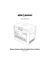 alza power APW-PS600 Portable Battery Replaceable Power Station Manuel utilisateur
