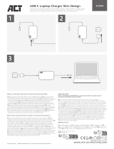 ACT AC2005 USB-C Laptop Charger Slim Design Guide d'installation