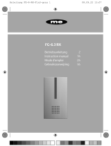m-e FG-6.3 RX Compact Radio Doorbell Manuel utilisateur