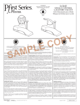 Pfister Pfirst Series LG142-6000 Specification and Owner Manual