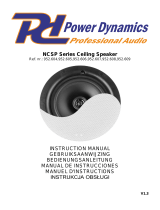 Power Dynamics NCSP Series Ceiling Speaker Manuel utilisateur