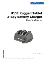 Durabook U11I Rugged Tablet 2-Bay Battery Charger Manuel utilisateur