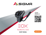 Sigma EOX REMOTE 500 E-Bike Manuel utilisateur