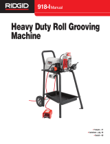 RIDGID 918-I Roll Groover Manuel utilisateur