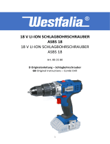 Westfalia 883580 18V Li Ion Impact Drill ASBS 18 Manuel utilisateur