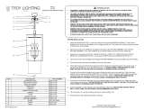 Troy Lighting F1146 11 Inch 3 Light Weathered Zinc Pendant Ceiling Light Manuel utilisateur