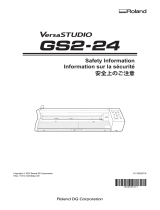 Roland GS2-24 Desktop Sign Maker Vinyl Cutter Manuel utilisateur