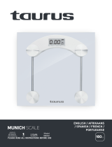 Taurus 990551 Bathroom Scale Digital Glass Manuel utilisateur