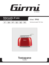 Girmi TP10 750W Toaster Mode d'emploi
