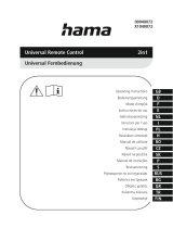 Hama 00040072 Universal Remote Control Manuel utilisateur