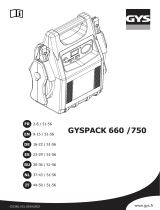 GYS PACK 660 Starter and Power Supply Manuel utilisateur