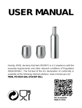 MOB MO9971 Double Walled Bottle and Mug Set Manuel utilisateur