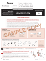 Pfister Pfirst Modern R89-060K Specification and Owner Manual