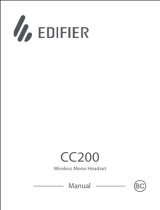 EDIFIER CC200 Wireless Mono Headset Manuel utilisateur