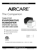 Aircare CM330 Series Companion Evaporative Humidifier Mode d'emploi