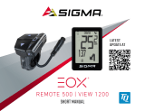 Sigma R500T EOX Remote 500 Smart Control Center Manuel utilisateur
