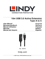 Lindy 43376 10m USB 3.0 Active Extension Manuel utilisateur