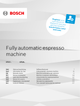 Bosch CTL7 Fully Automatic Espresso Machine Manuel utilisateur