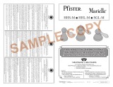 Pfister Marielle HHL-M0BK Specification and Owner Manual