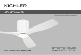 Kichler 300032 54 Inch 3 Blade Indoor LED Ceiling Fan Manuel utilisateur