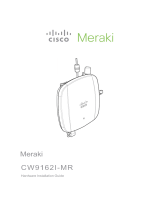 Cisco Meraki CW9162I-MR Indoor WiFi 6E Access Point Guide d'installation