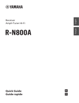 Yamaha R-N800A Guide de démarrage rapide