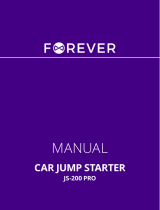 Forever JS-200 PRO Car Jump Starter Manuel utilisateur