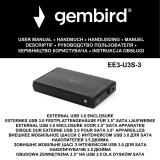 Gembird EE3-U3S-3 External USB 3.0 Enclosure Manuel utilisateur