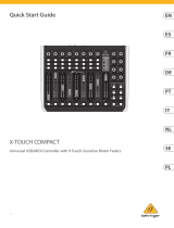 Behringer X-TOUCH COMPACT Universal USB-MIDI Controller Mode d'emploi