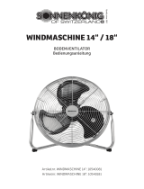Sonnenkönig Bodenventilator, Windmaschine 14" Ventilator Mode d'emploi
