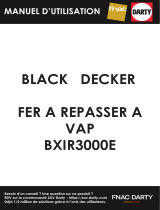 BLACK DECKER BXIR3000E Steam Iron 3000 Ceramic Black Manuel utilisateur