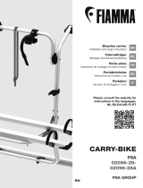 Fiamma PSA-02096-28 CARRY-BIKE Bicycles Carrier Manuel utilisateur