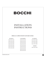 BOCCHI 1349-XXX-0120 Fireclay Apron Front Kitchen Sinks Guide d'installation