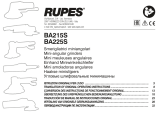 Rupes BA215S Mini Angle Grinder Manuel utilisateur