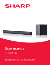 Sharp HT-SBW182 2.1 Soundbar Home Theatre System Mode d'emploi