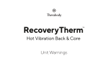 Therabody RecoveryTherm Hot Vibration Back and Core Manuel utilisateur