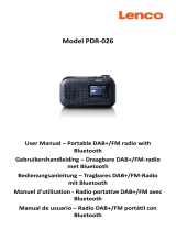 Lenco PDR-026 Portable DAB Plus FM Radio Manuel utilisateur