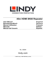 Lindy 45m HDMI 8K60 Repeater Manuel utilisateur