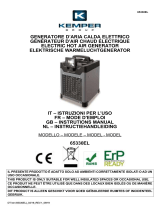 Kemper 65330EL Electric Hot Air Generator Manuel utilisateur