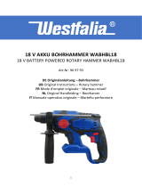 Westfalia WABHBL18 18 V Battery Powered Rotary Hammer Manuel utilisateur