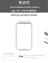 XAC XCL AT-170-R Series Desktop/Mobile Payment Terminal Guide d'installation