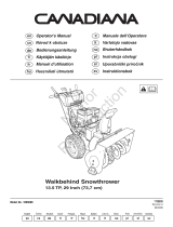 Simplicity EU CANADIANA SNOWTHROWER Manuel utilisateur