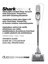 Shark HZ2000 Series Vertex UltraLight Corded Stick Vacuum Manuel utilisateur