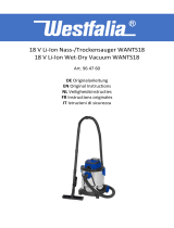 Westfalia 18 V Li-Ion Wet-Dry Vacuum WANTS18 Manuel utilisateur
