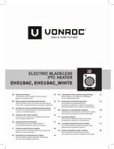 Vonroc EH519AC Electric Bladeless PtC Heater Mode d'emploi